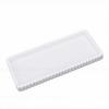 Bathroom Vanity Tray Marble Pattern Water Proof Silicone Rectangle Countertop Organizer Tray for Kitchen Bedroom White