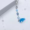 Lovely Shark Pendant Keychain Ornament Sea Animal Beaded Key Chains Fashionable Decorations for Phones Bags Cameras
