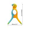 Parrots Beach Towel Clip for Beach Chairs Plastic Bird Towel Holder Colorful Clothes Pegs for Garden Holiday Pool Beach