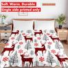 1PC Throw Christmas Reindeer Red Plaid Flannel Blanket Xmas Holiday Throw Soft Warm Festival Decor Lucky Blankets Pefect Gifts