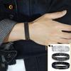 Vnox Bracelet Élégant pour Homme Largeur 12mm Plaque d'Identification Personnalisée Gratuite Chaîne de Bracelet Montre en Acier Inoxydable Bijoux Pour Mari Père