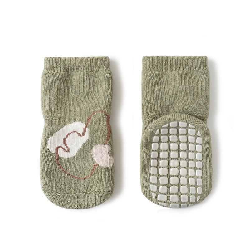 

Cozy Terry Thickened Infant Non-Slip Floor Socks - Newborn to Toddler Mid-Calf Socks Size M (1-3 years)