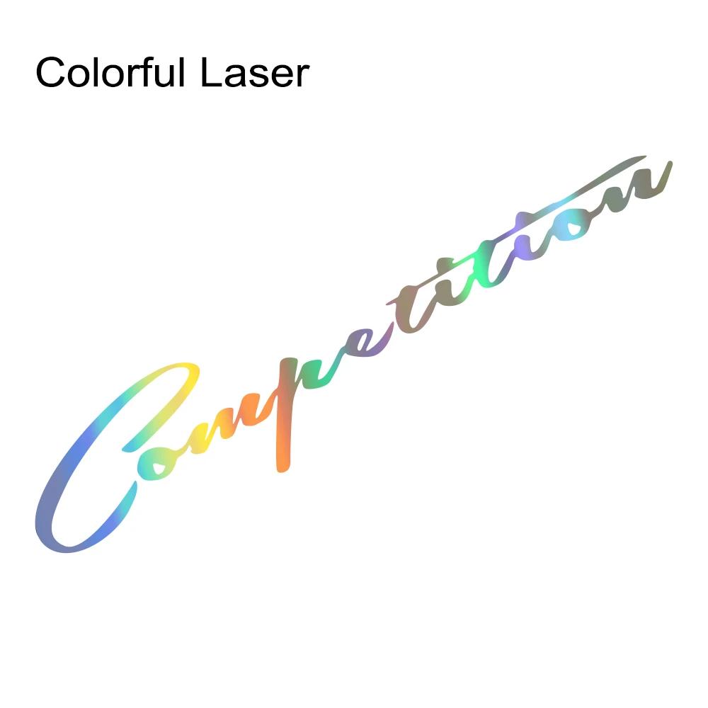 Competition Slogan Car Lamp Eyebrow Sticker Personalized English Vinyl Decal Waterproof Car Body Decoration Sticker Accessories