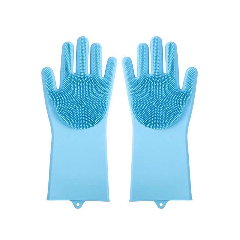 Silicone Dishwashing Gloves for Men & Women - Household and Kitchen Cleaning Gloves