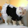 Dog Costume Dress Cat Clothes Cute Clothing Outfits Small Animal Lace Decors Apparel for Girl Cat Puppies Small Dogs