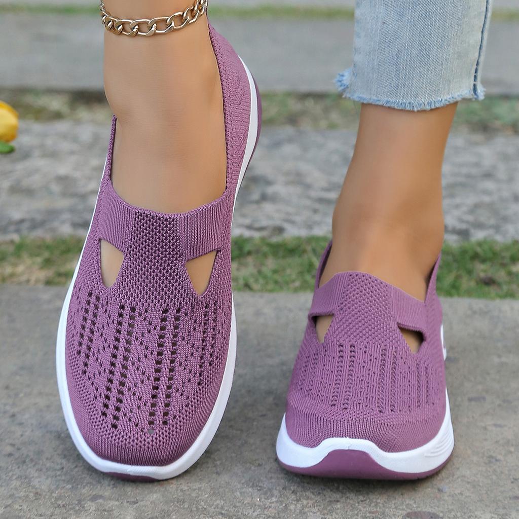 Soft sole comfortable non-slip hollow shoes summer non-slip breathable casual mesh shoes mesh shoes