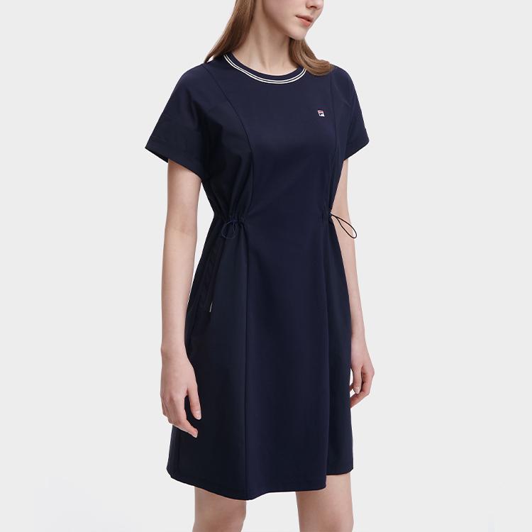 New FILA Short Sleeved Dress Women's Legend Blue F11W328310FNV