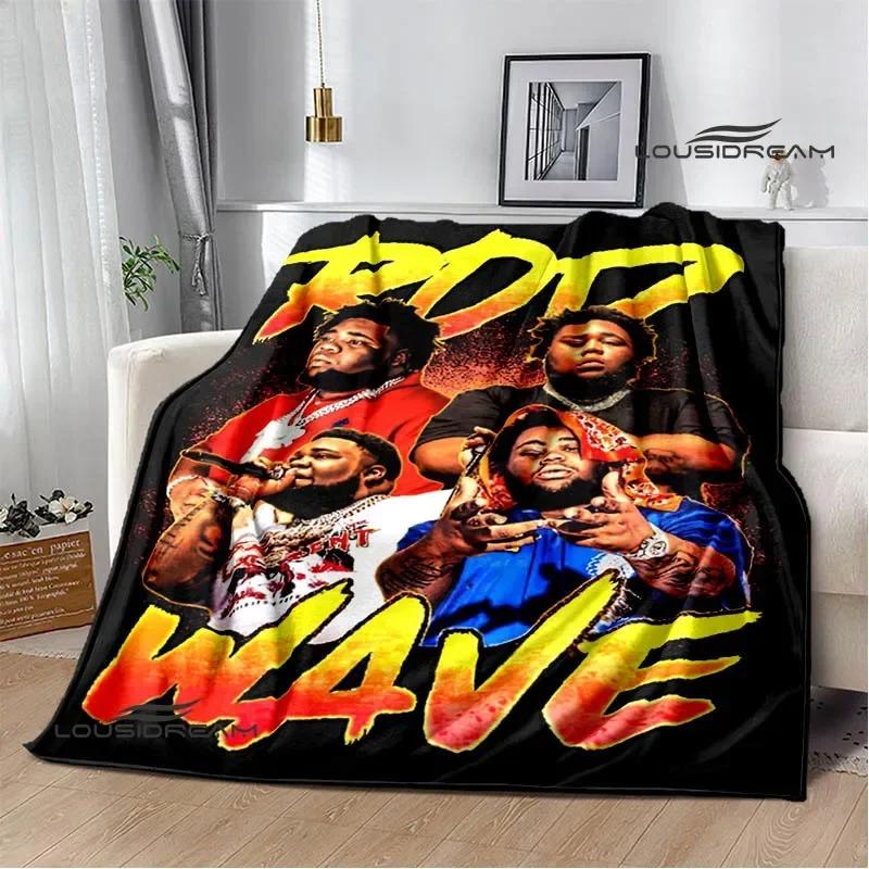 Rapper rod wave printed blanket Warm Flannel Blankets Soft and Comfortable blanket Home Travel Blanket bed linings Birthday Gift