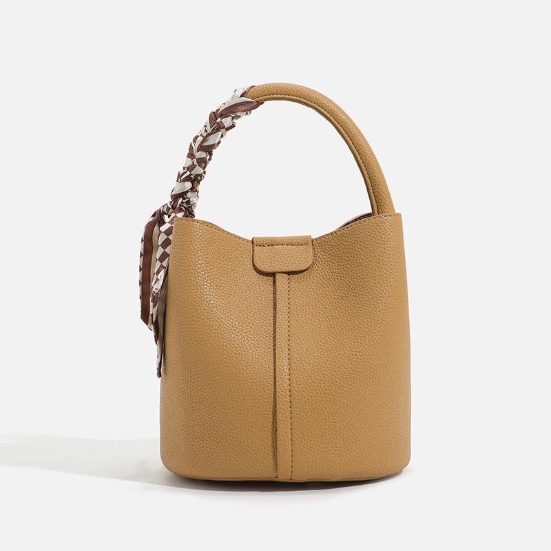 2025 Versatile Women's Fashion Scarf Bucket Handbag & Crossbody Bag
