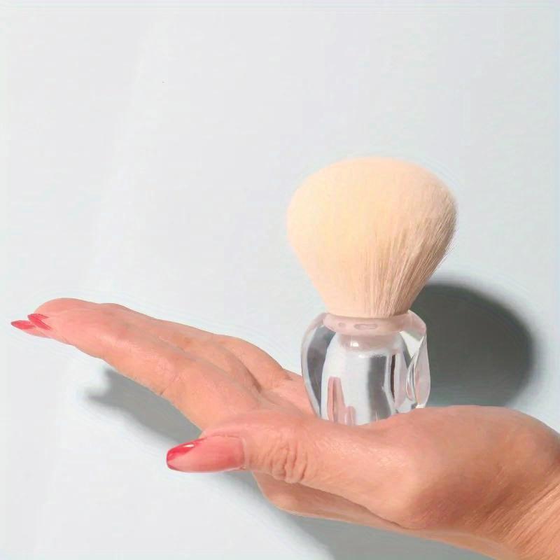 Mushroom Crystal Nail Brush Transparent Paint Gel Dust Cleaning Brushes Make Up Brush Nail Art Manicure Tool