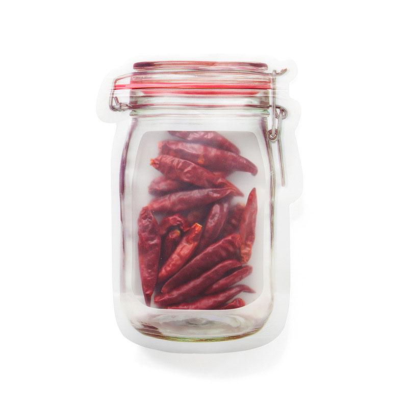 4/3 pezzi riutilizzabili snack bag congelatore ermetico sacchetto di conservazione degli alimenti lattine per bottiglie con sigillo fresco per alimenti