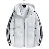 Autumn New Hooded Three Bars Loose Couple Cotton-padded Clothes Men's Trend Thick Winter Cotton-padded Jackets Large Size