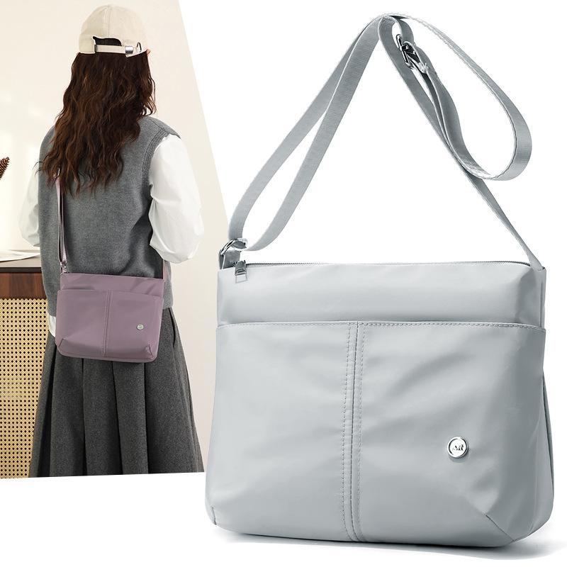 Spring New Casual Fashion Shoulder Bag Lightweight Nylon Bag Trendy Simple Women'S Messenger Bag Women'S Bag