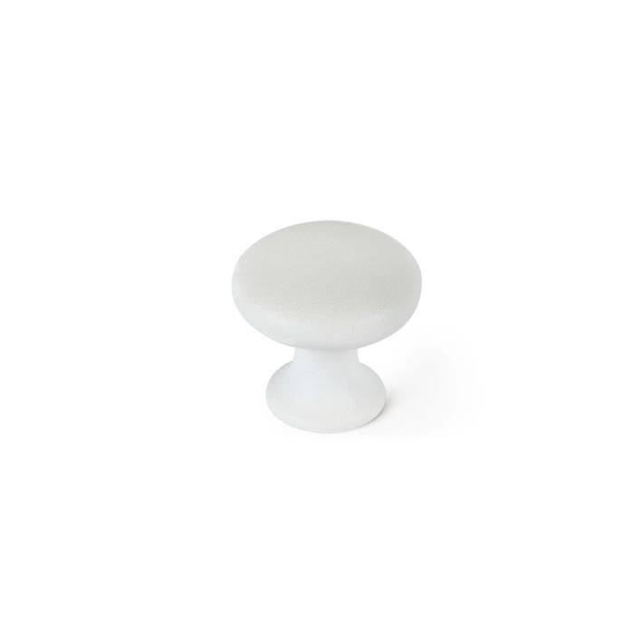 Furniture Knobs - Antique - Zamak - White - H.24mm