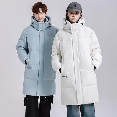 Nouvelle veste d'hiver longue pour couple, style transfrontalier, pour le froid extrême: Vêtements d'extérieur d'hiver épais et tendance pour hommes et femmes