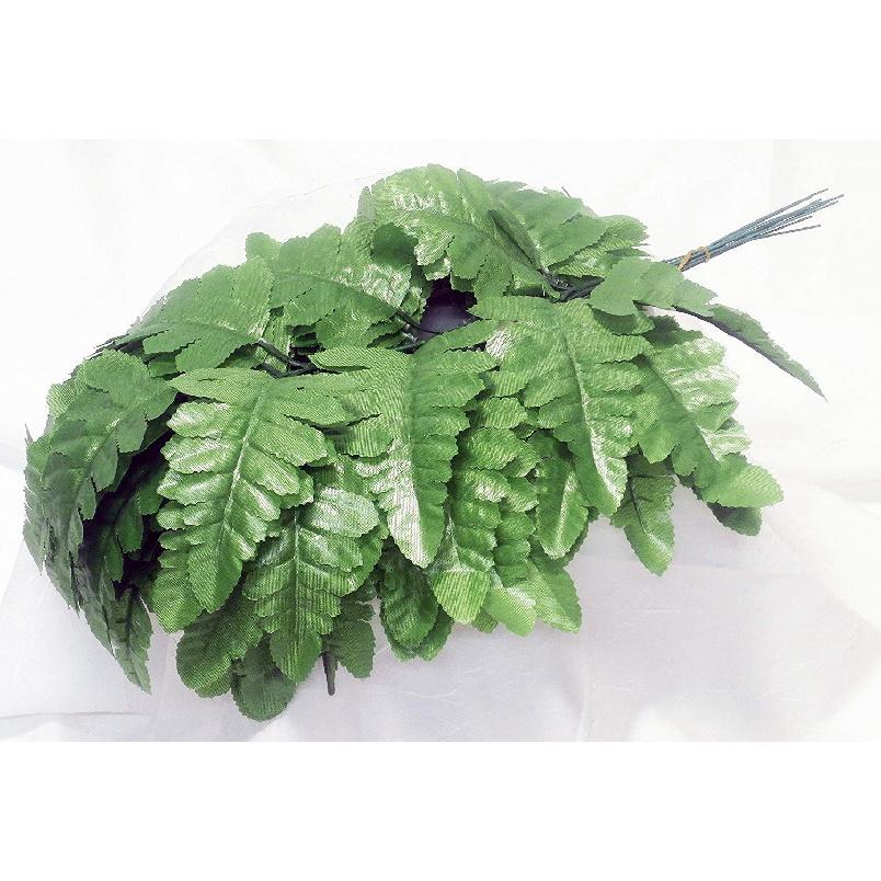 72 Artificial Silk Green Fern Leaf Picks for Floral Arranging, Crafting