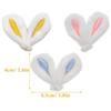 MAGICLULU 30pcs Plush Bunny Ear Hair Clip Decoration Easter DIY Rabbit Ears Hairpins Hair Barrettes Headwear Fabric Charm DIY Craft Easter Party
