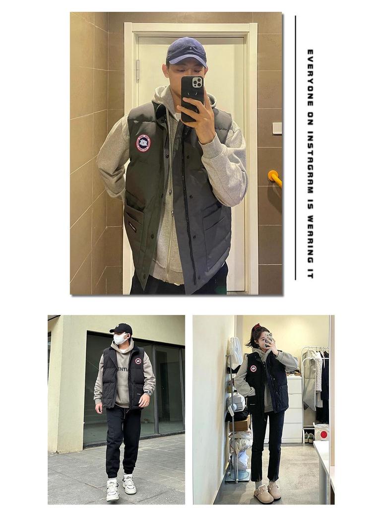 Men's Goose Down Thickened Winter 2025 Sleeveless Vest - Fashionable Outerwear