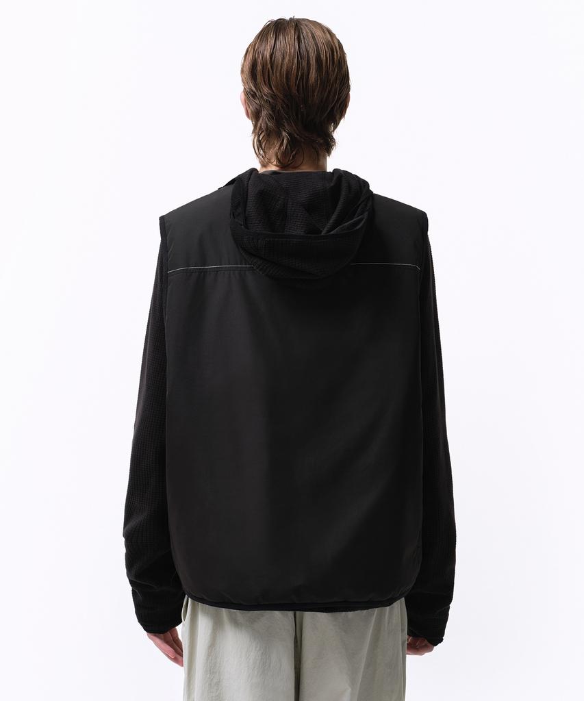 Musinsa Standard [City Leisure] Stitch V-Neck Padded Vest [Black]