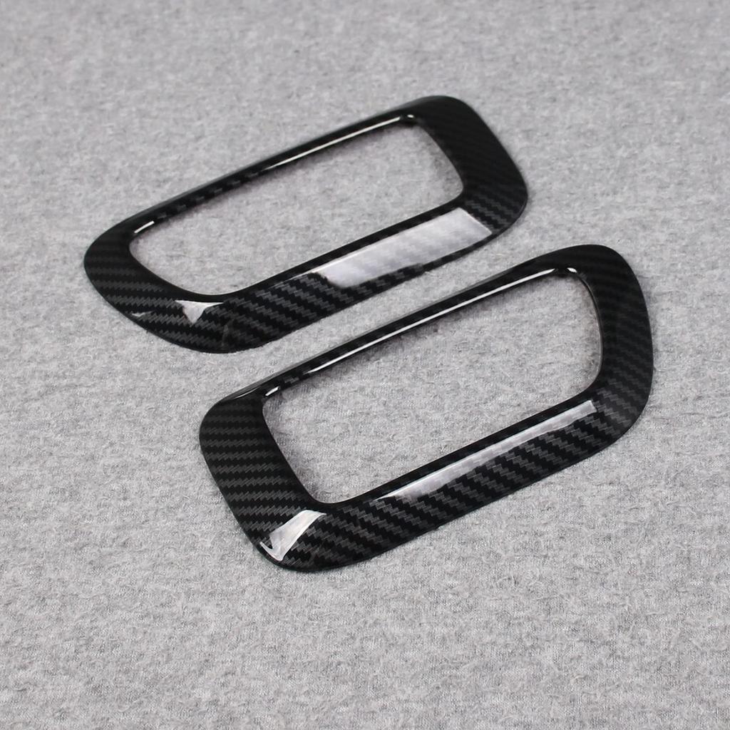 RUIQ Daihatsu New FunCross Exclusive Interior Front Inner Door Handle Garnish Fiber Black Tanto/Tanto Custom/Tanto (Carbon Specification)