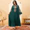 AB430 Women's Embroidered Cord Pullover Dress Robe