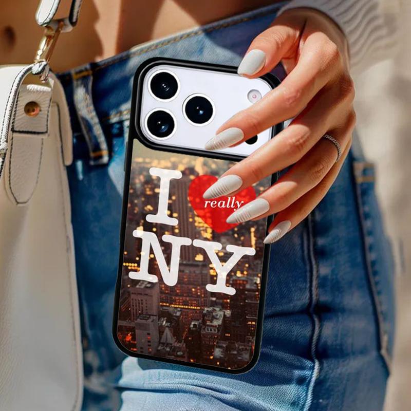 New York City Phone Case For iPhone 17 Air 14 15 13 12 Max Cover For Apple 16e 11 Pro Max Plus Coque