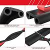 Multiple Purpose Truck Tailgate Trunk Seal Strips 7.5m Strong Rubber Weatherstrip Simple Installs for Campers Vehicles