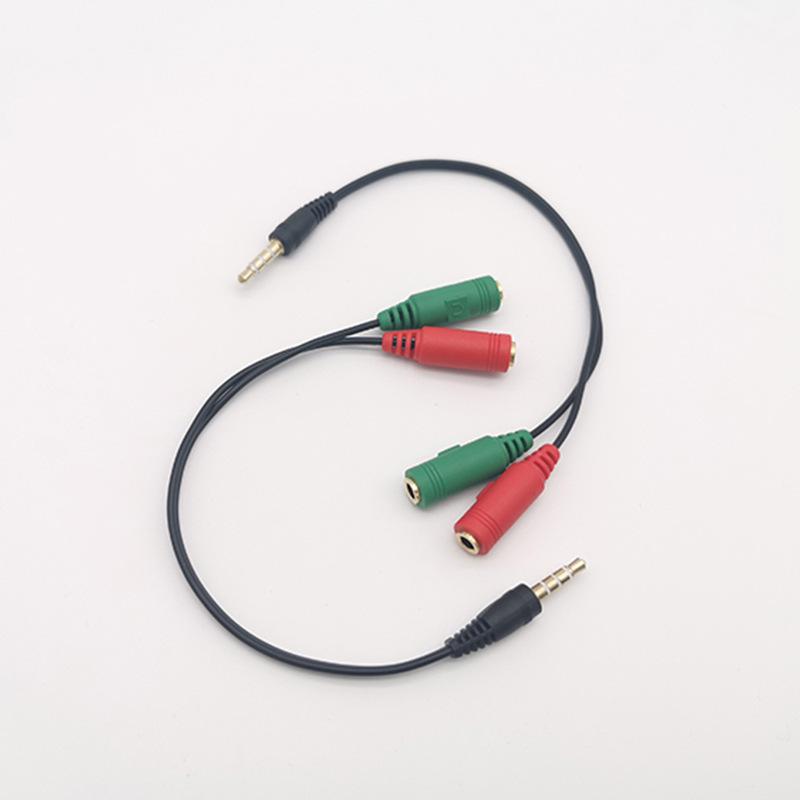 3.5mm One-to-Two Audio Splitter for Laptop, Headphones, and Microphones