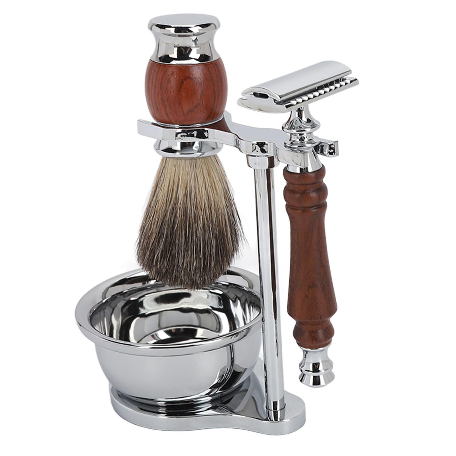 

Бритвенный помазок, мыльница, подставка, набор, ручной набор для бритья из сплава, для ухода за бородой, мужской подарок