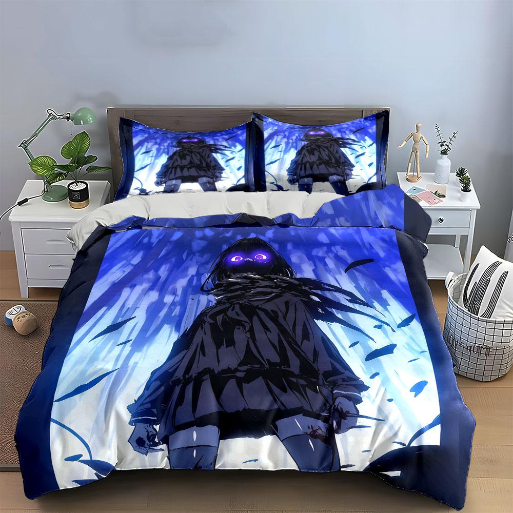 Anime-Inspired Three-Piece Decor Set Soft Comfortable Duvet Cover Bedding Set Included 1*Duvet Cover & 2*Pillowcases, Gift