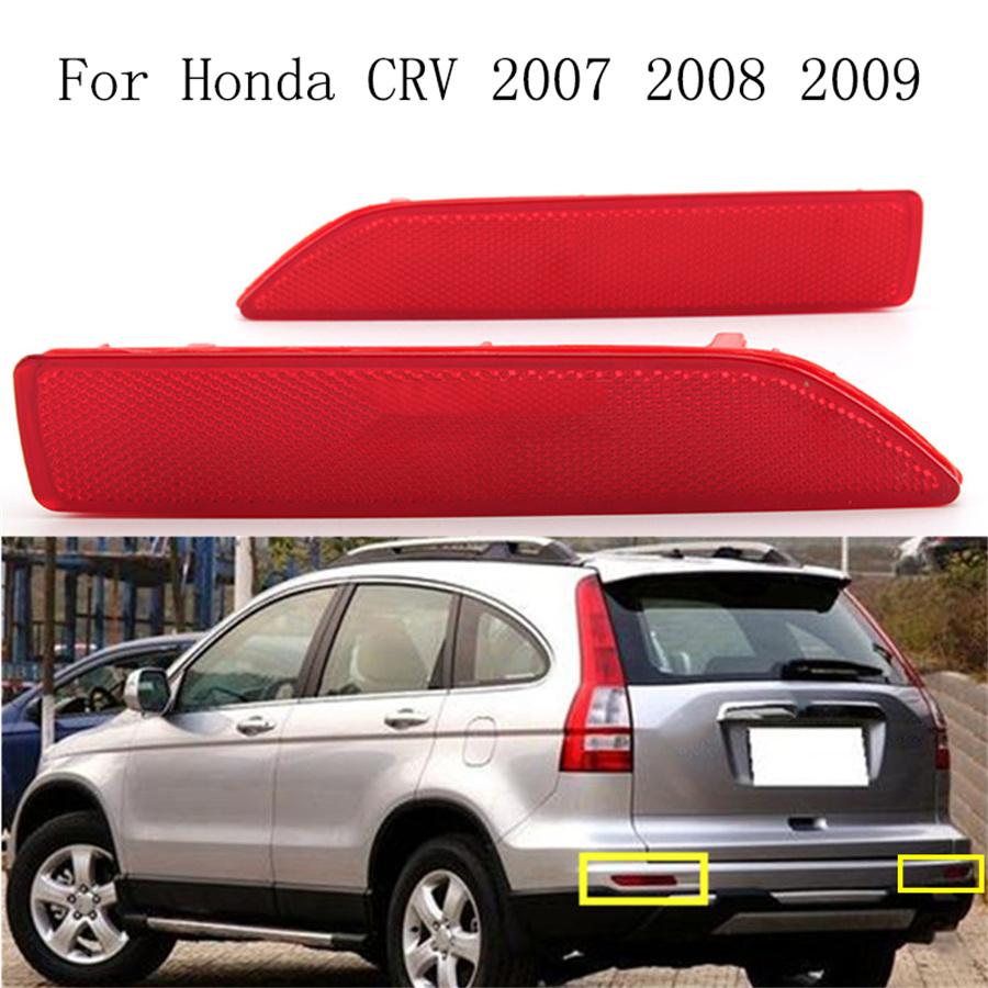 Rear Bumper Left Right Side Lamp Reflector Fit For Honda CRV CR-V 2007 2008 2009