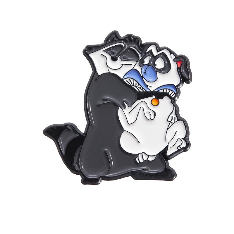 

Anime Inspired Charming Alloy Brooch With Playful Dog Character Ideal For Unisex Accessories Fashion