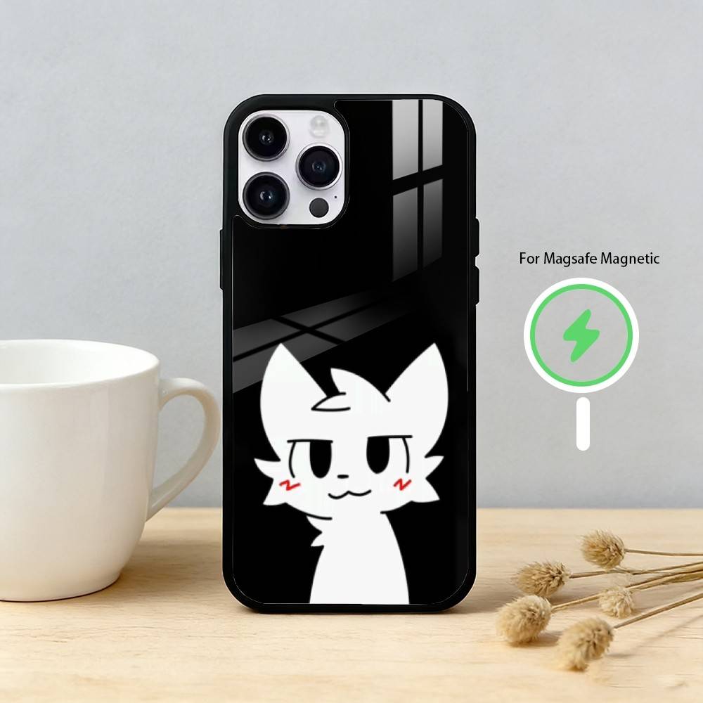 Boykisser Wallpaper Phone Case For iPhone 17/16/15/14/13/12/Plus/Pro/Max for Magnetic Wireless Charging