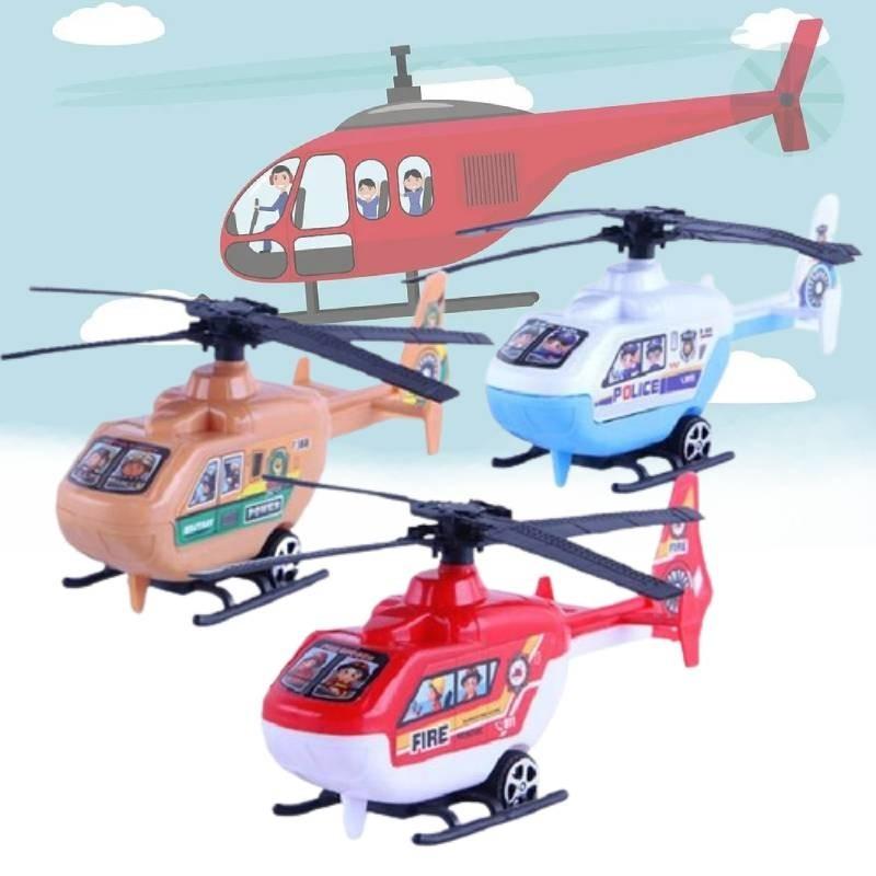Vibrant Pvc Helicopter Toy For Kids With Back Propulsion And Cognitive Development
