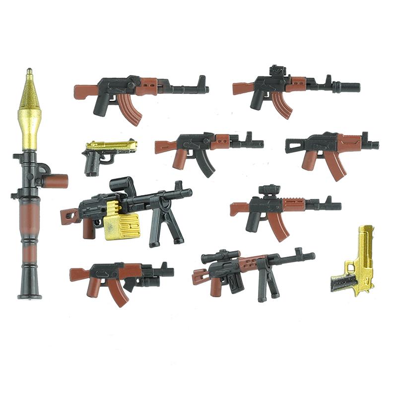 Modern Special Forces Figures Military Weapons Building Blocks Army Soldier City Police Multicolour AK Accessories Bricks Toys