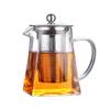 Ceainic din Sticlă Rezistentă la Căldură cu Filtru Infuzor de Ceai din Oțel Inoxidabil, Ceainic pentru Ceai cu Flori, Set de Ceai Kung Fu, Ceainic Puer Oolong, Vânzare Fierbinte