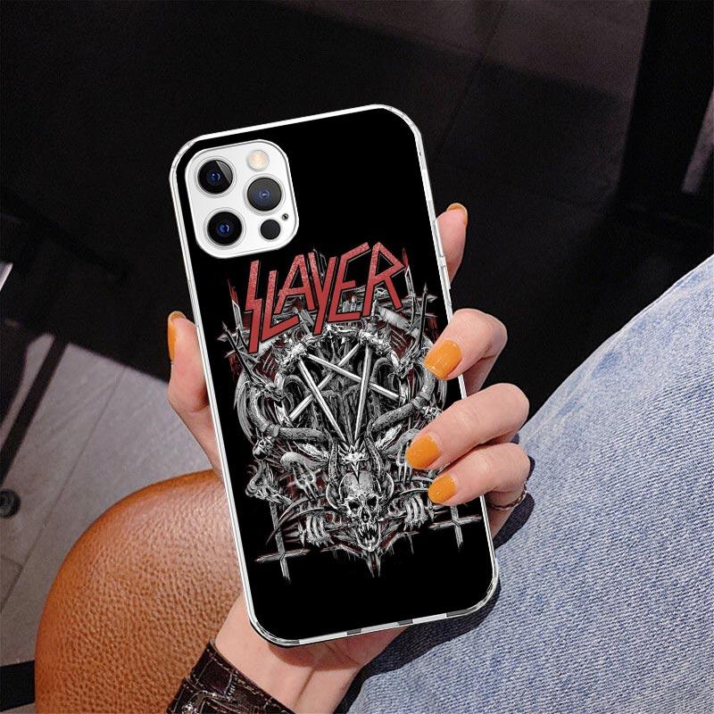 Slayer Heavy Metal Rock Band Handyhülle Für iPhone 17 Air 16 Pro Max 16E 15 + 14 Plus 11 12 13 Mini 7 8 SE Geschenk Druckabdeckung Fund