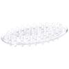 Plastic Soap Holder Bar Holder Tray Clear Plastic Oval Bath Soap Rack For Bathroom & Kitchen