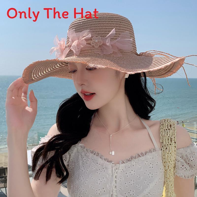 Summer Straw Hat For Women Large Brim Sun Protection Sun Hat With Breathable Design For Beach And Outdoors