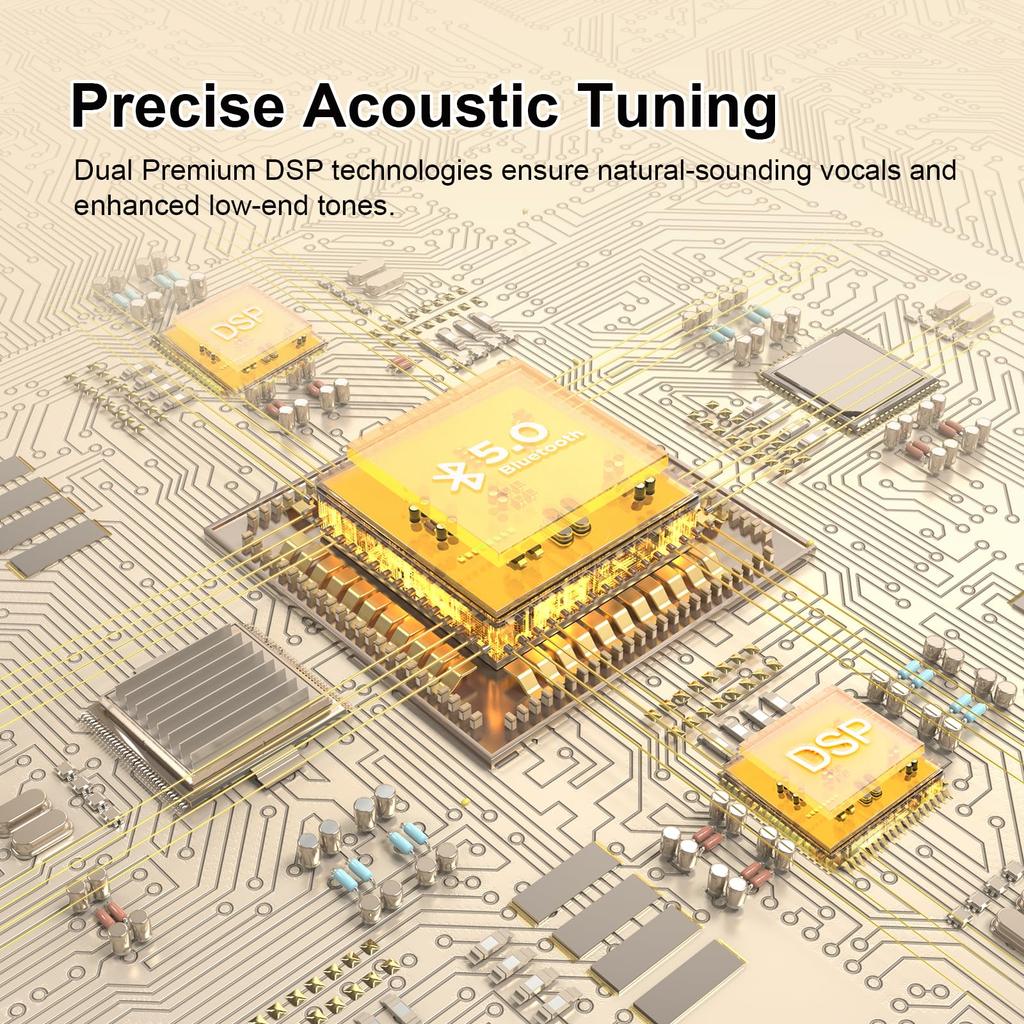 DOSS SoundBox XL Bluetooth 32W Loud Volume with Dual DSP Portable Bluetooth Speaker with 12W Deep Fully Wireless Stereo 10 Hours of TF Card Charging