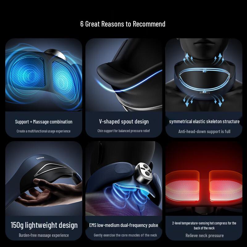 Philips EMS Pulse Neck Massager with Heat Therapy