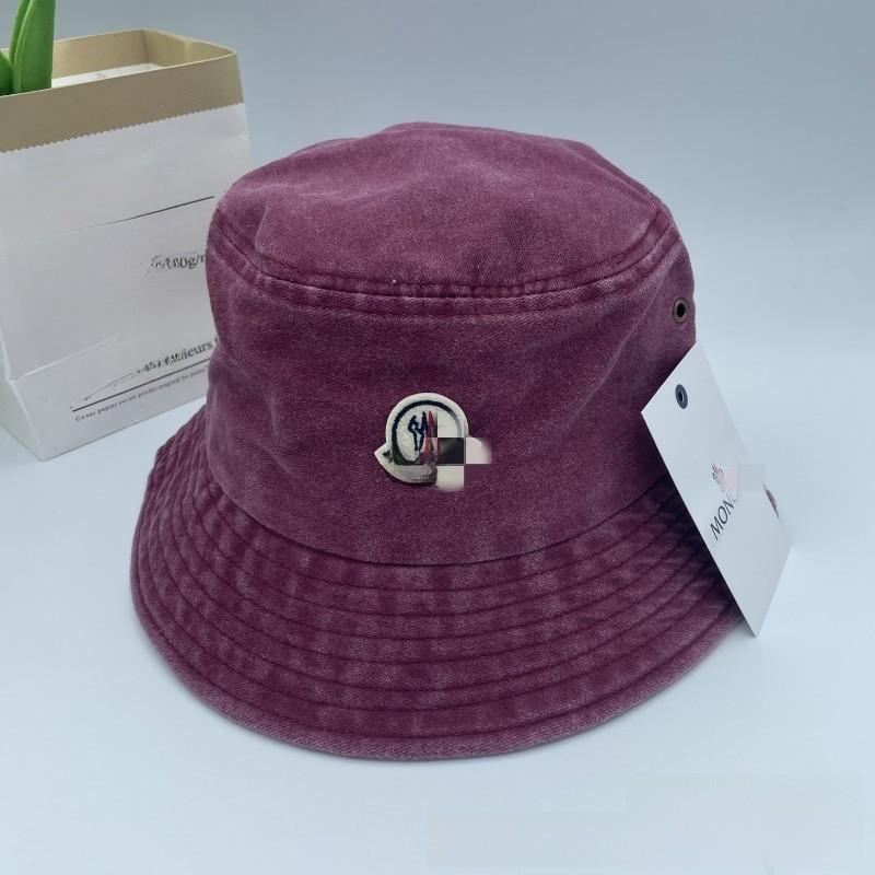 Retro Brim Large Fisherman Cap Sun Hat With Waterwashed Cotton For Outdoor Use