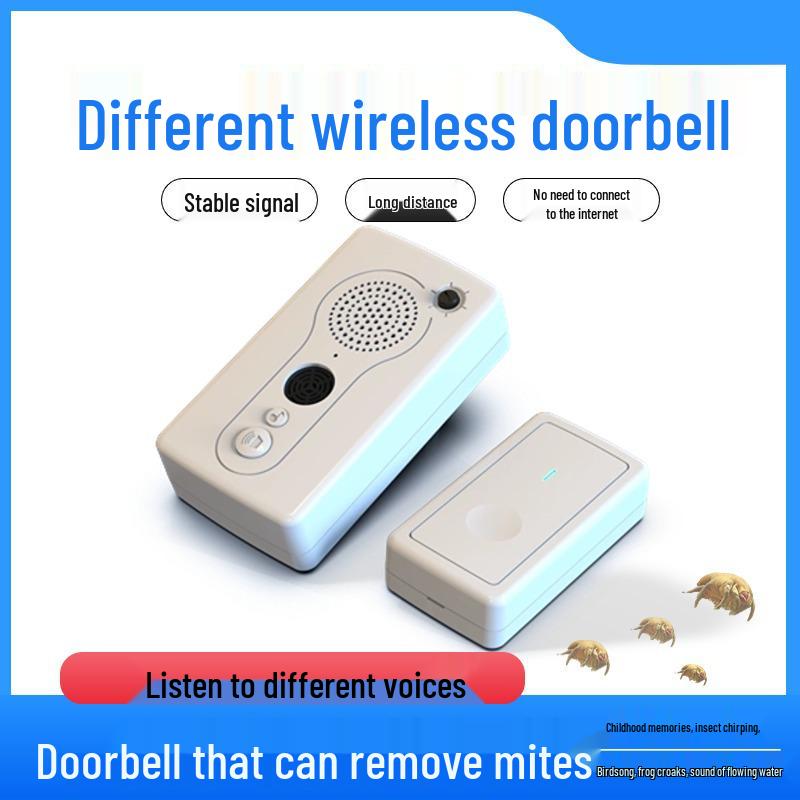 2025 Wireless Long-Distance Electronic Doorbell with Remote Control and Elderly Caller Chime