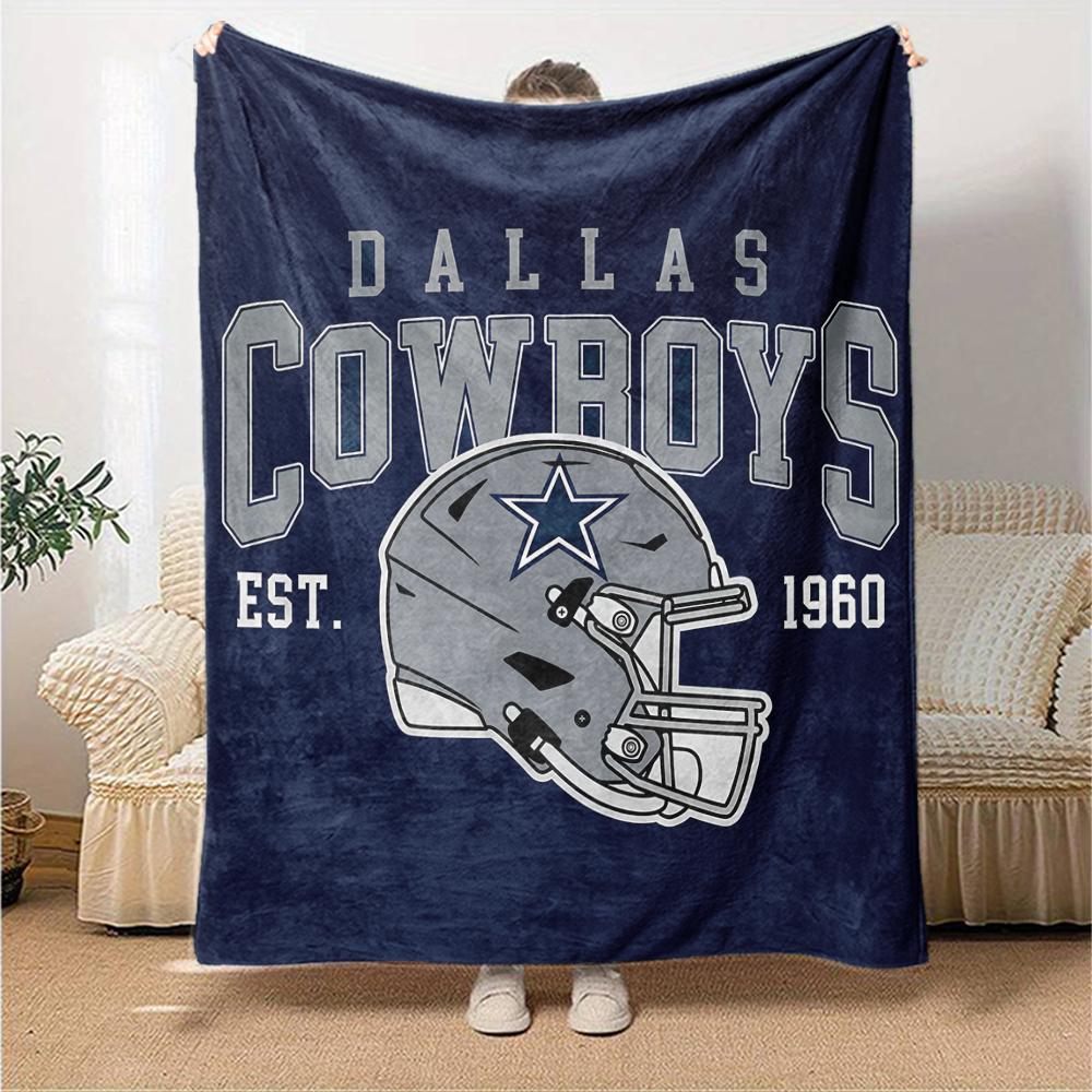 1pc Blanket - Dallas Cowboys Print Design,Lightweight Blanket for Sofa,Bed- Soft &Warm,Gift for All Seasons