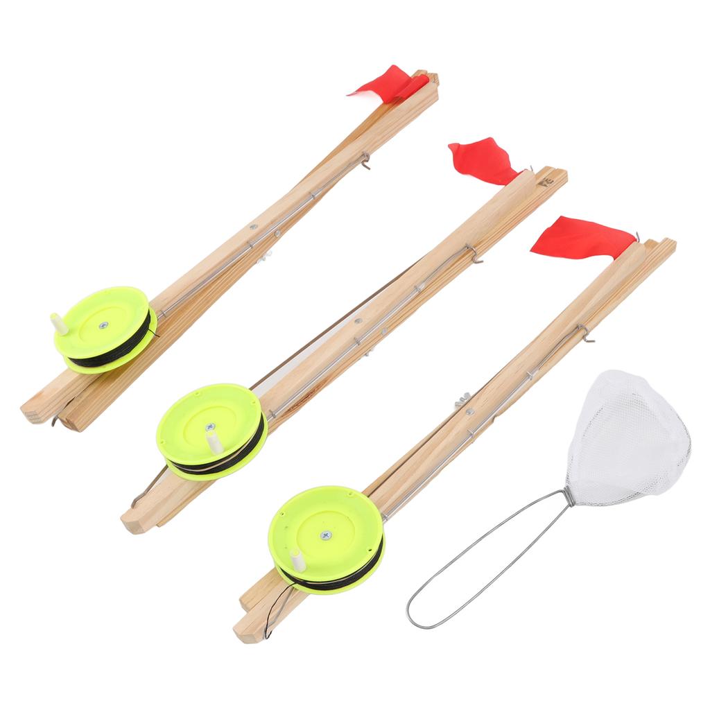 3Pcs Ice Fishing Flag Ice Fishing Tip Up Flag Replacement for Outdoor Winter River