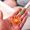 Yixiu Small Daisy Self-Adhesive Embroidery Cloth Patch for Clothing Decoration