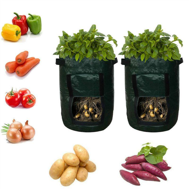 Durable And Reusable Potato Bags For Balcony And Patio Gardening 10 Gallon Capacity