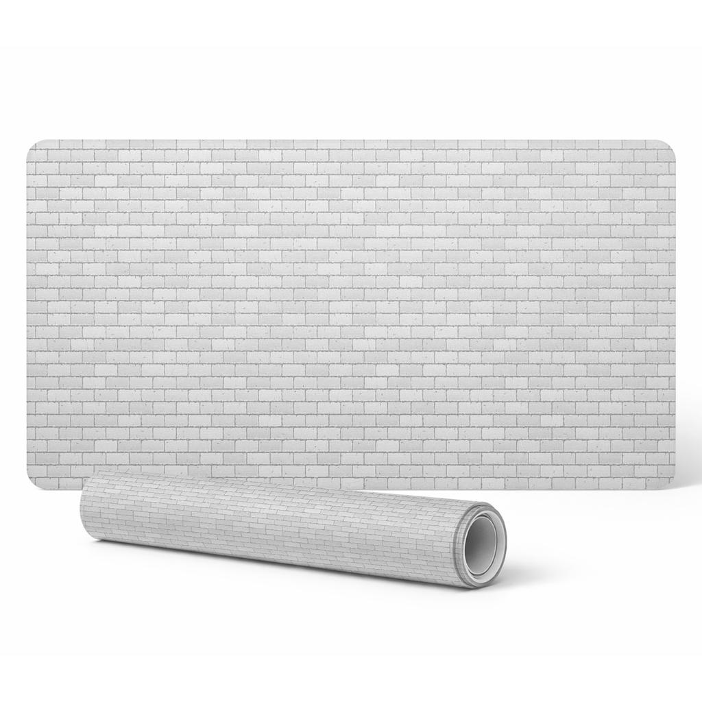 Elegant Decorative Desk Mat Brick Wall Retro 90X45 Cm