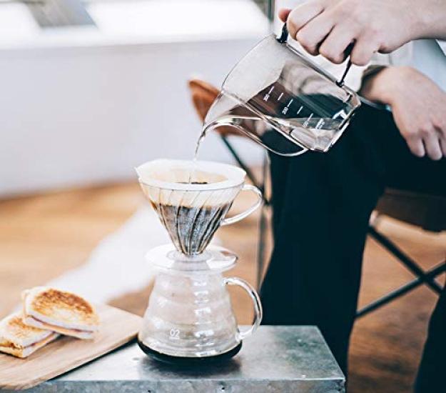 Hario V60 Drip Kettle Air Practical Capacity 350ml Transparent Black Made In Japan VKA-35-TB