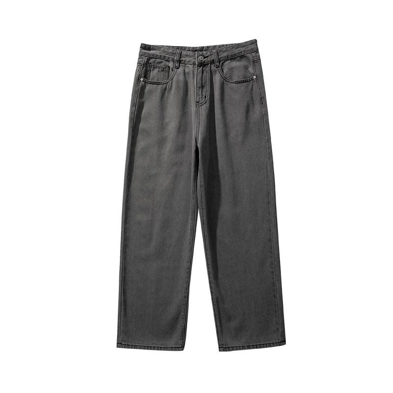 Summer New Loose Casual Versatile Pants Couple Wide-leg Straight Jeans